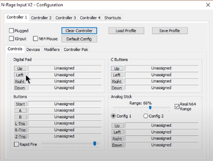 Configure Controller Settings