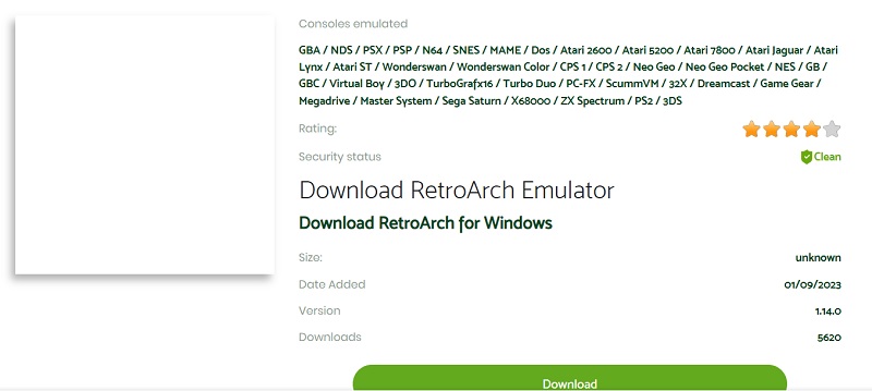 find retroarch emulator