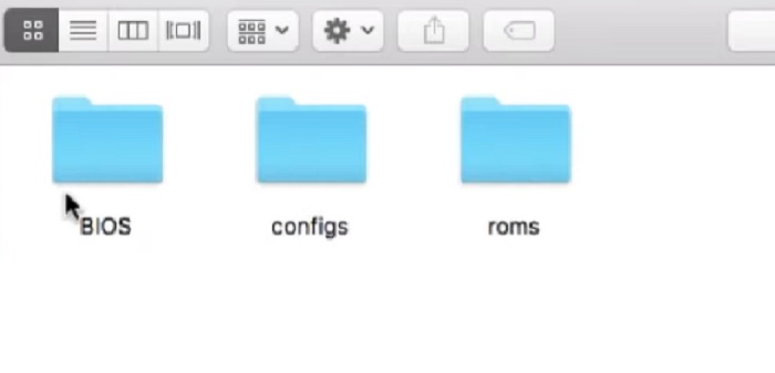 create folder roms