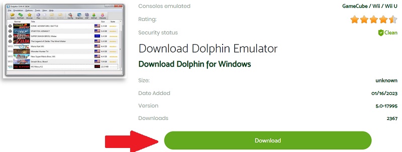 download dolphin for windows