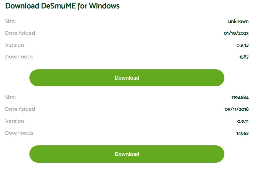download desmume for windows