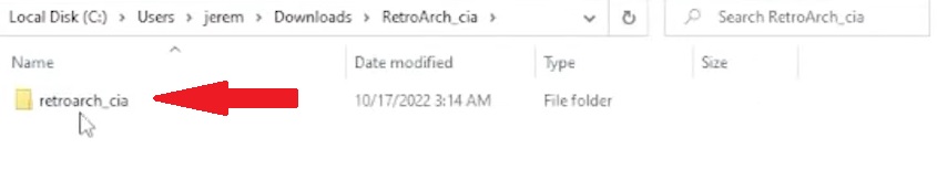 copy retroarch_cia file