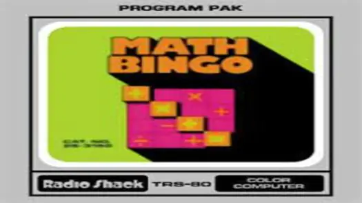 Bingo Math (1980) (26-3150) (Tandy) .ccc