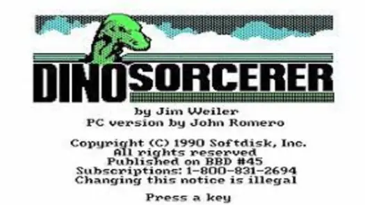 Dino Sourcerer (1993) (Softdisk Inc.)