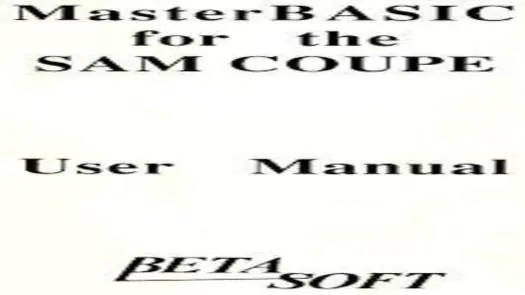MasterBASIC (1994) (Betasoft)