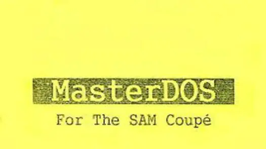 MasterDOS (19xx)