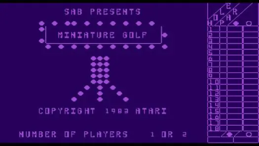 Miniature Golf (1983) (Atari)