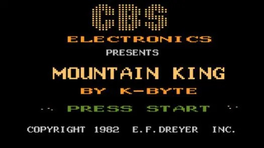 Mountain King (1984) (Sunrise Software)