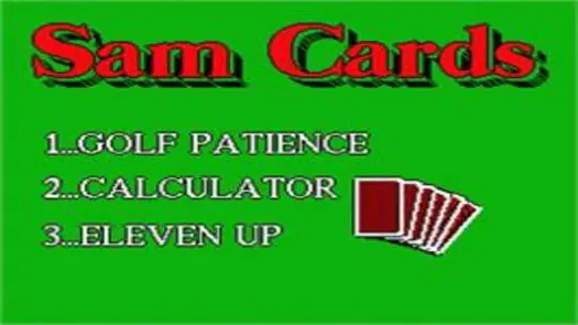 Sam Cards (1994) (Supplement Software)