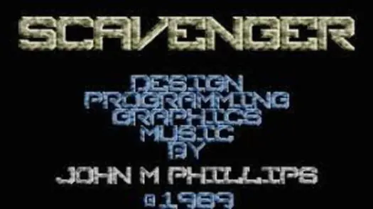 Scavenger (demo-playable) (1989)(Hewson)[Game never released][a]