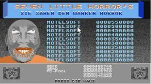 Seven little Horrors (1988)(Motelsoft)(de)(FW)(Disk 1 of 2)